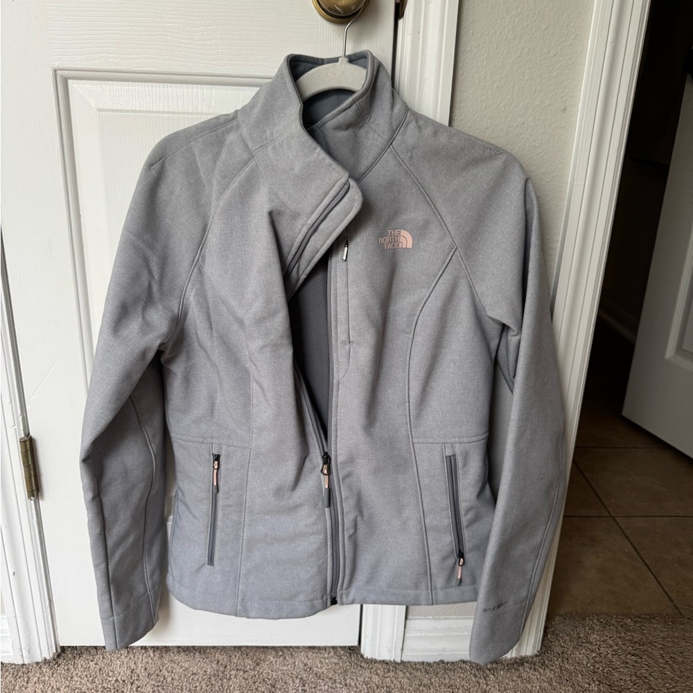 The North Face Light Gray Softshell Jacket